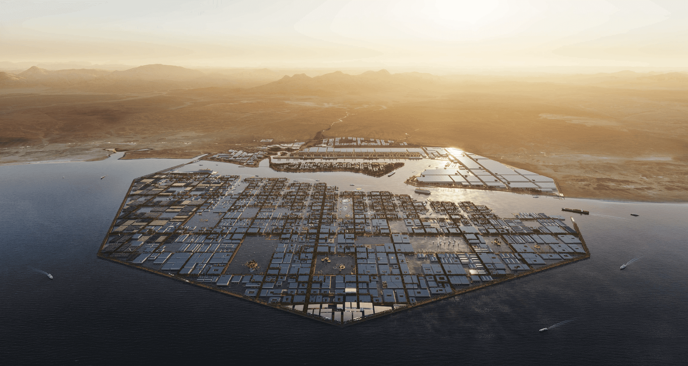 أوكساجون.. إنشاء أكبر مدينة صناعية عائمة في العالم بالسعودية